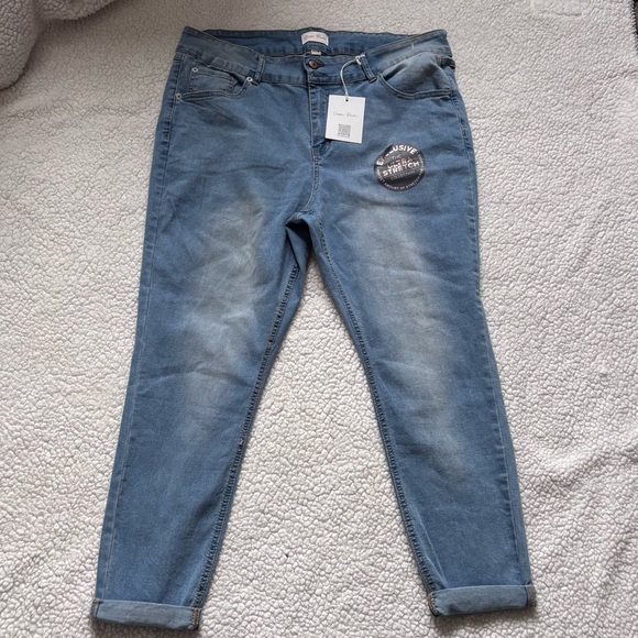 copper flash Denim - NWT Copper Flash plus size Light Blue Women's Ankle Jeans 20W